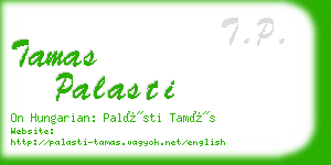 tamas palasti business card